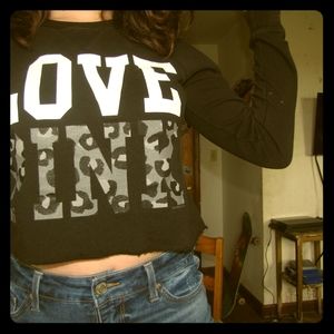 Love pink croptop